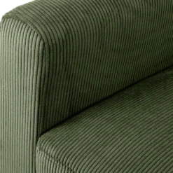 CLP Fauteuil Kioni bruin Frame - Ribstof - groen