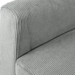 CLP Fauteuil Kioni bruin Frame - Ribstof - grijs