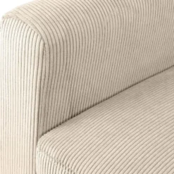 CLP Fauteuil Kioni bruin Frame - Ribstof - creme