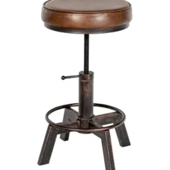 CLP Hocker Destin Kunstleer - bronzen
