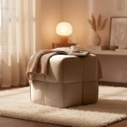 CLP Hocker Forinta Ribstof - taupe