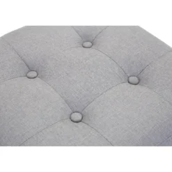 CLP Hocker Pharao antiek licht Frame - Stof - licht grijs