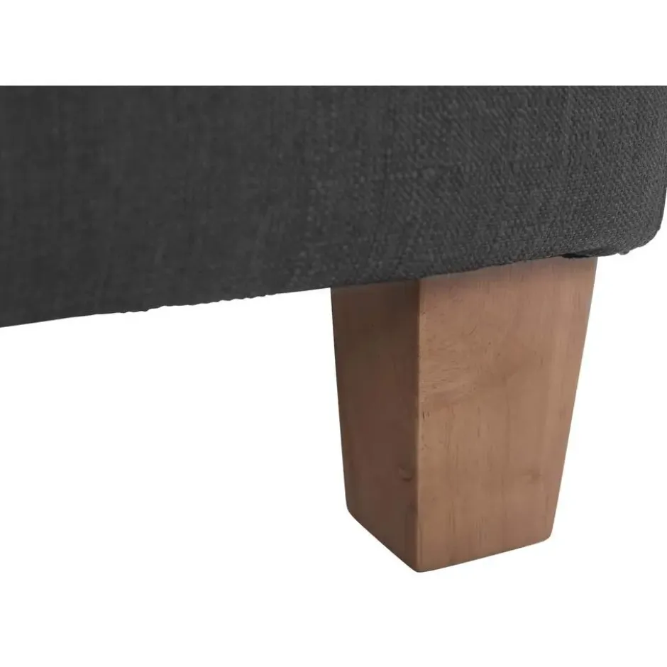 CLP Hocker Pharao antiek licht Frame - Stof - donkergrijs