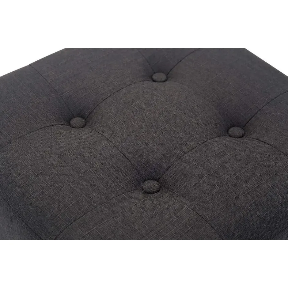 CLP Hocker Pharao antiek licht Frame - Stof - donkergrijs