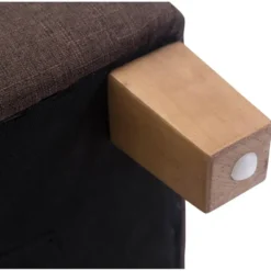 CLP Hocker Pharao antiek licht Frame - Stof - bruin