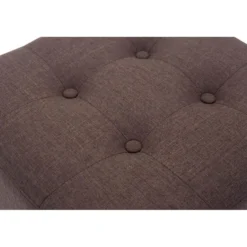 CLP Hocker Pharao antiek licht Frame - Stof - bruin