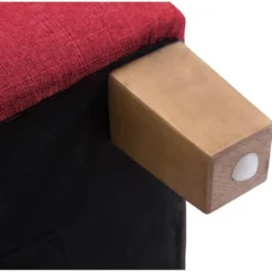 CLP Hocker Pharao antiek licht Frame - Stof - rood