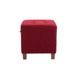 CLP Hocker Pharao antiek licht Frame - Stof - rood