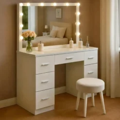 CLP Kaptafel Ginny wit Frame - Hout - wit