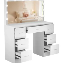 CLP Kaptafel Ginny wit Frame - Hout - wit