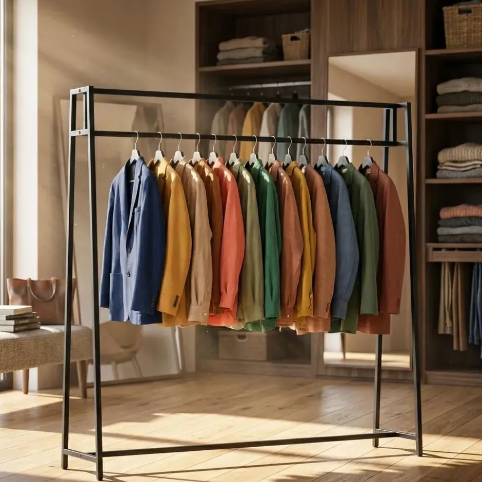 CLP Kledingrek Ingar 150x150x35 cm - zwart