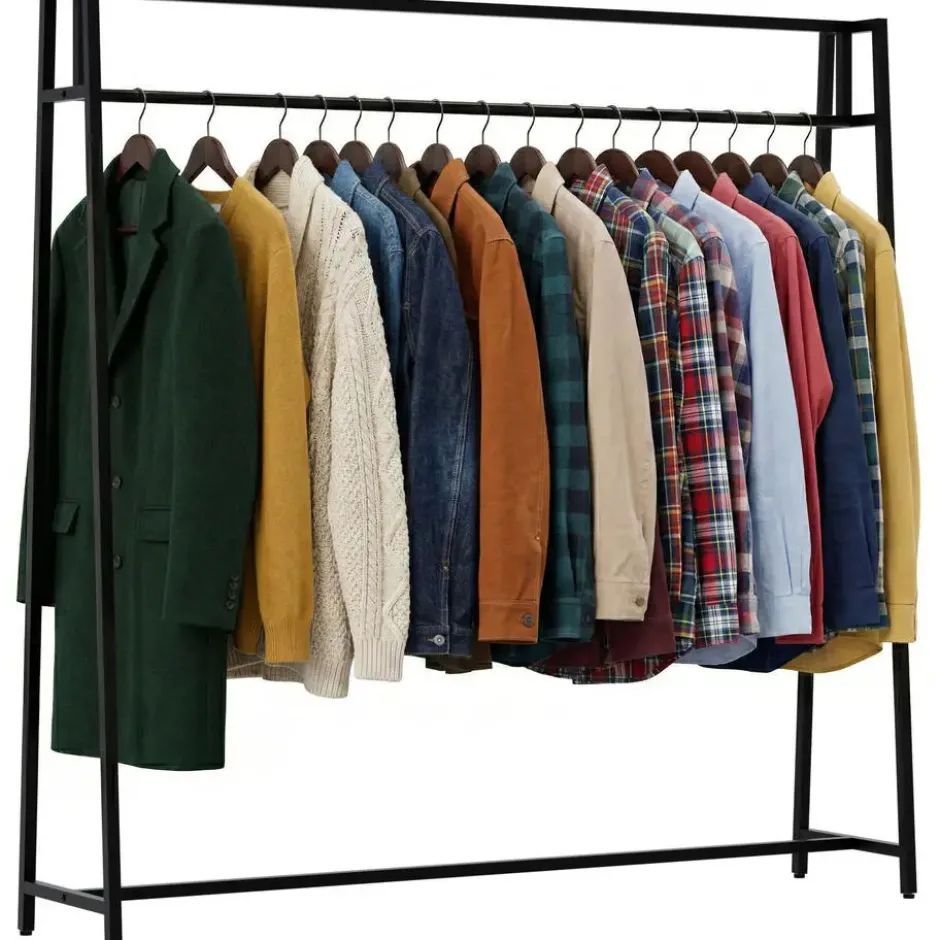 CLP Kledingrek Ingar 150x150x35 cm - zwart
