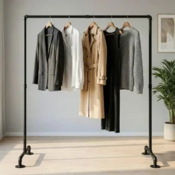 CLP Kledingrek Jersey 150x150x55 cm - zwart