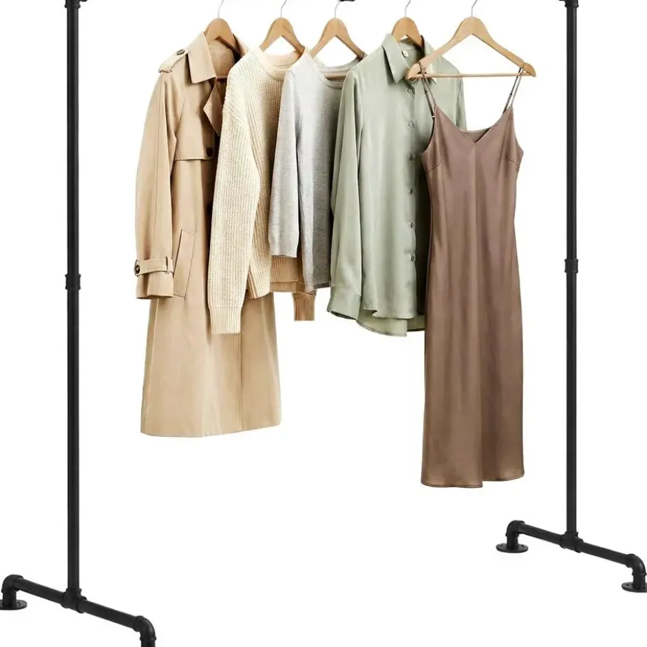 CLP Kledingrek Jersey 150x150x55 cm - zwart