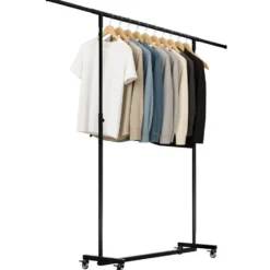 CLP Kledingrek Soran 120x150x50 cm - zwart
