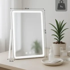 CLP Make-up spiegel Caistor Glas - wit