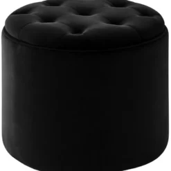 CLP Poef Pantin zwart Frame - Fluweel - zwart
