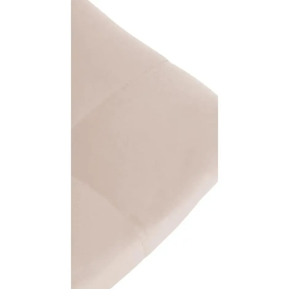 CLP Set van 2 Barkruk Jerry zwart Frame - Fluweel - beige