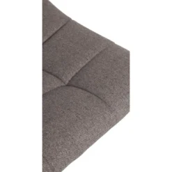 CLP Set van 2 Barkruk Jerry zwart Frame - Stof - grijs