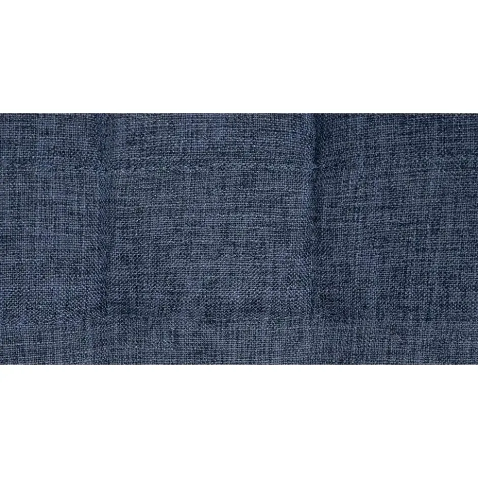 CLP Set van 2 Barkruk Tover zwart Frame - Stof - blauw