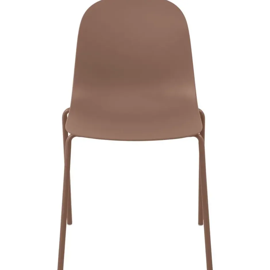 CLP Set van 2 Eetkamerstoel Hardin Kunststof - terracotta