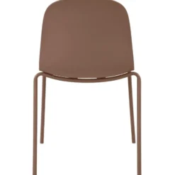 CLP Set van 2 Eetkamerstoel Hardin Kunststof - terracotta