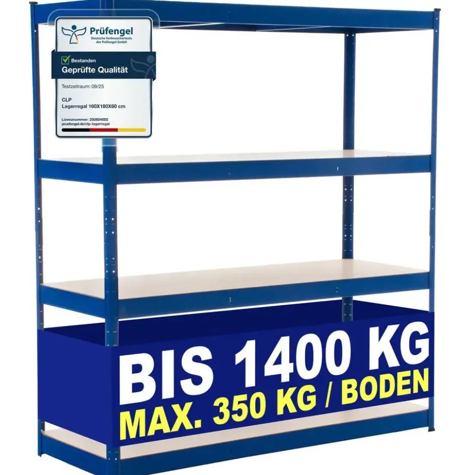 CLP Stellingkast LR160 Metaal - blauw