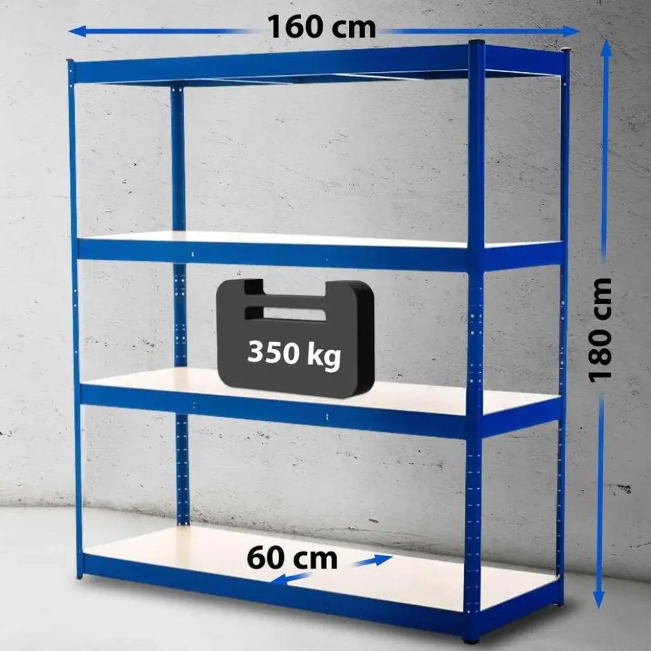 CLP Stellingkast LR160 Metaal - blauw