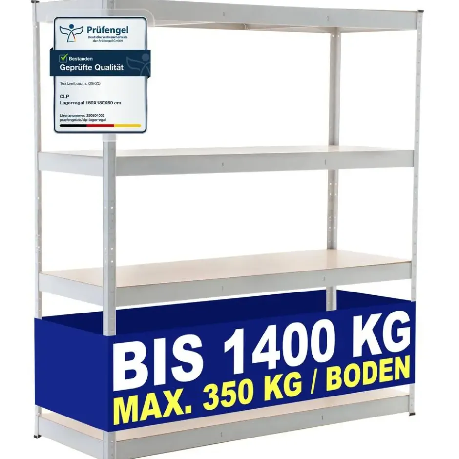 CLP Stellingkast LR160 Metaal - wit