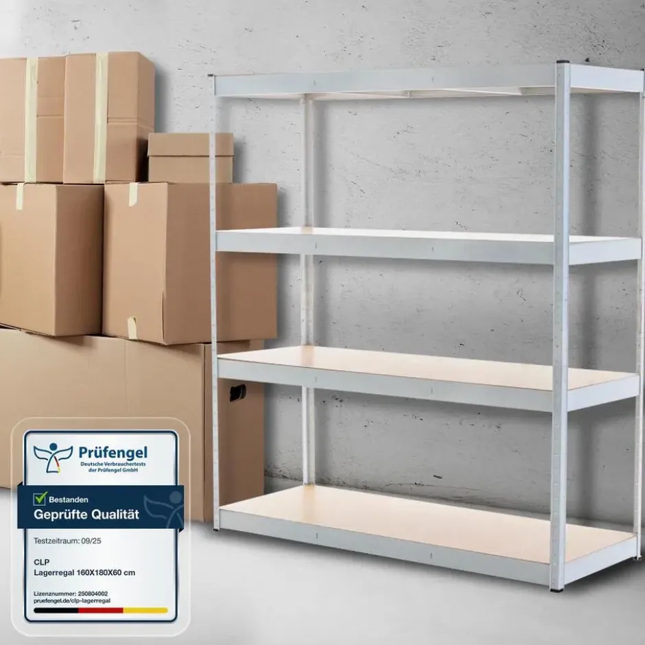CLP Stellingkast LR160 Metaal - wit