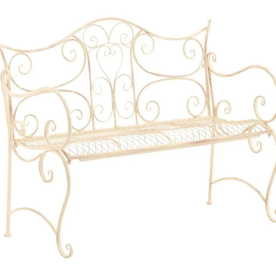 CLP Tuinbank Tara 113 cm - antiek/creme