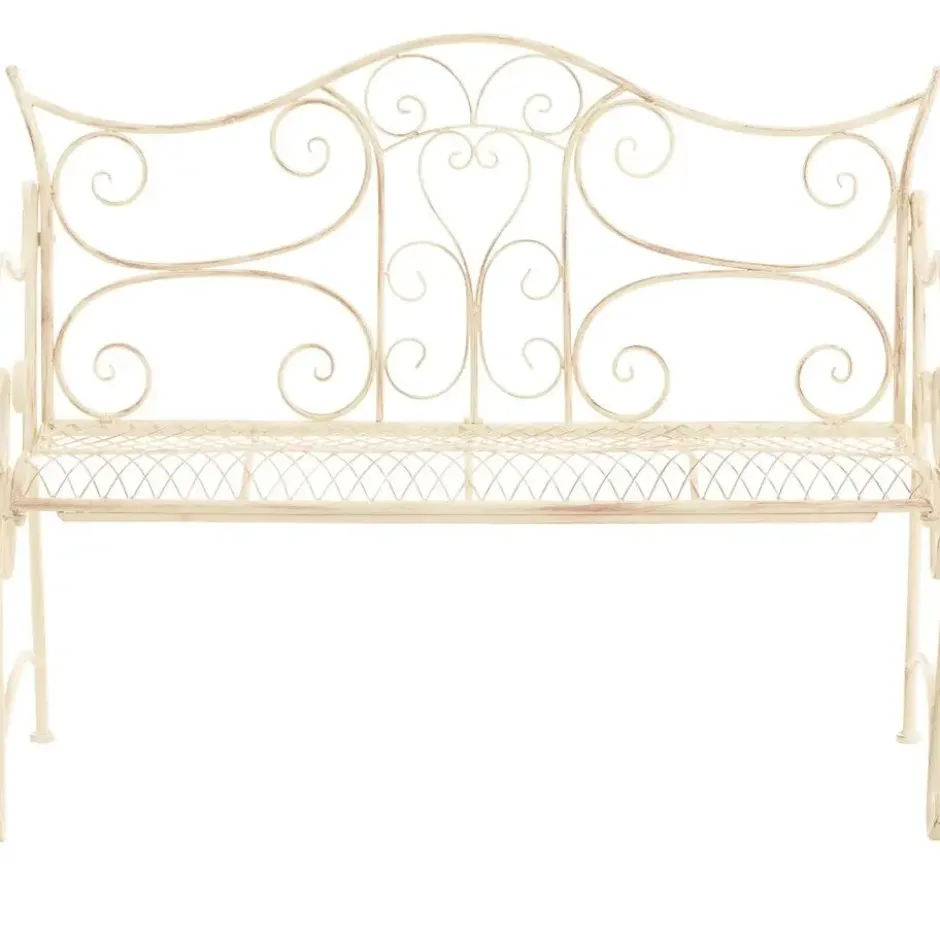 CLP Tuinbank Tara 113 cm - antiek/creme