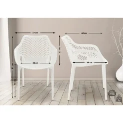 CLP Tuinstoel Air XL Kunststof - wit