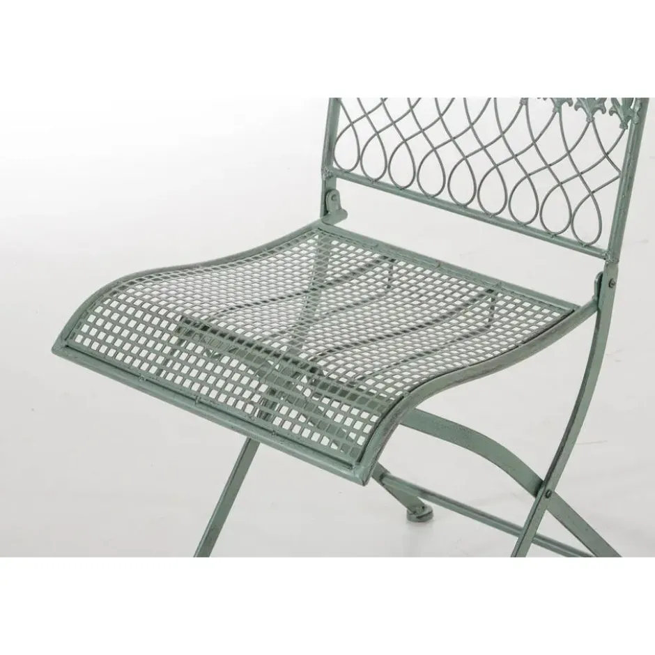 CLP Tuinstoel Kiran Metaal - antiek/groen