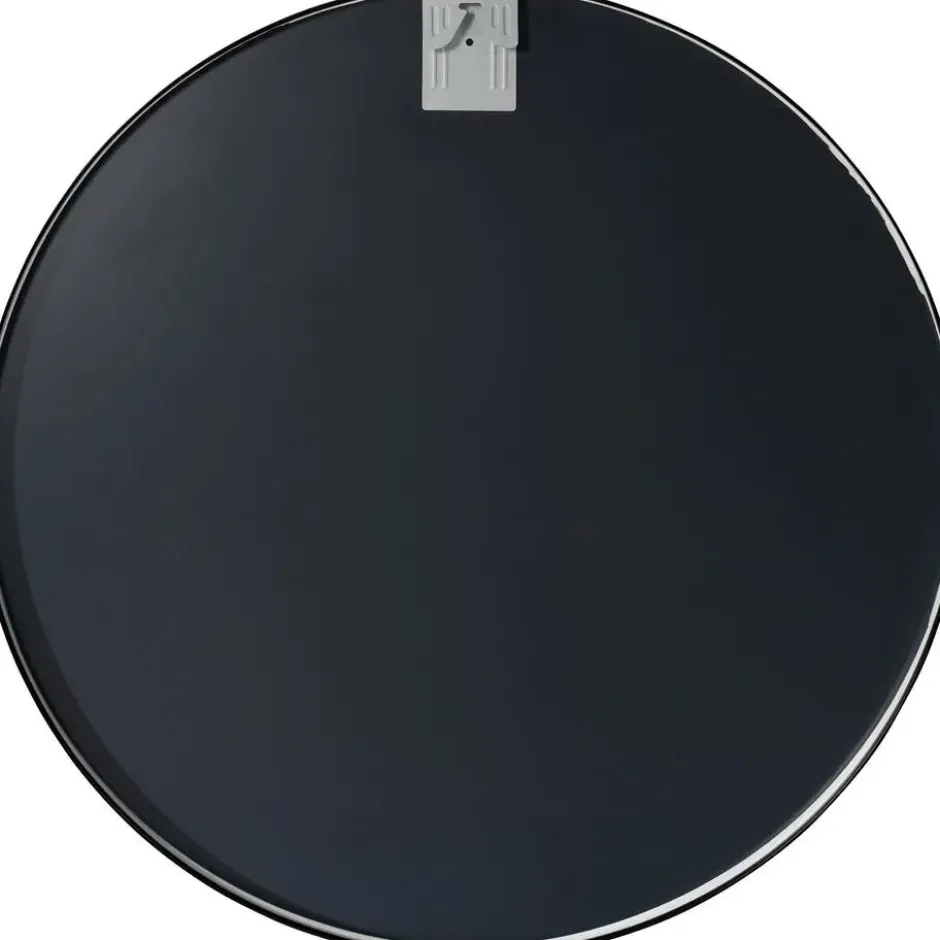 CLP Wandspiegel Elsie rond - Metaal - zwart - 80cm