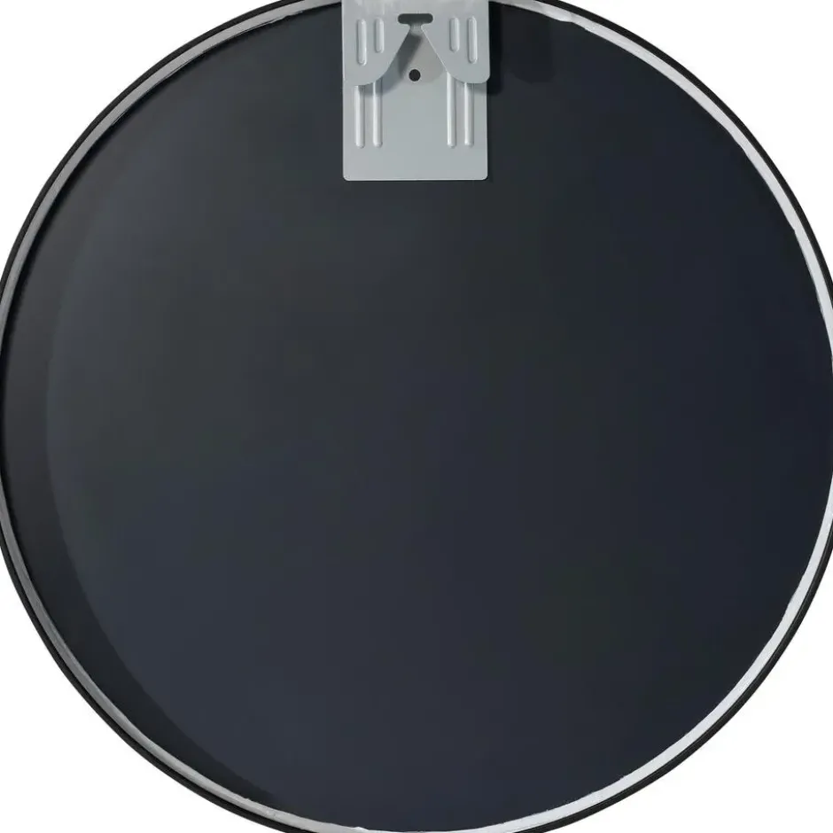 CLP Wandspiegel Elsie rond - Metaal - zwart - 45cm