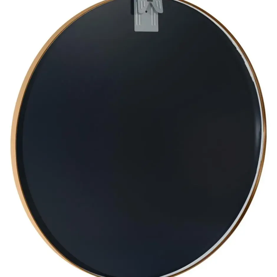 CLP Wandspiegel Elsie rond - Metaal - mat goud - 80cm