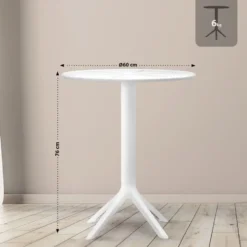 CLP zitgroep 2 stoelen Hoscana Kunststof - wit