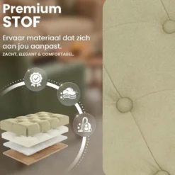 CLP 2-zits Bankje Amun 150 cm - taupe