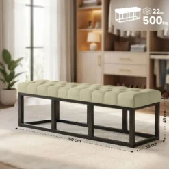 CLP 2-zits Bankje Amun 150 cm - taupe