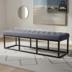 CLP 2-zits Bankje Polson 150 cm - grijs