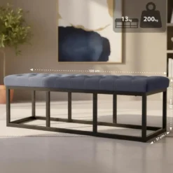 CLP 2-zits Bankje Polson 120 cm - grijs