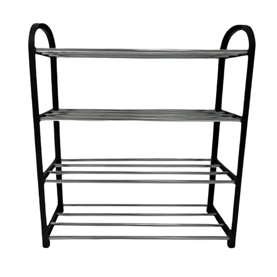 CMP Schoenenrek - zwart - 4 niveaus - 50 x 62 x 16 cm - opbergrek