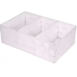 Concorde Opbergmanden - 3 vaks - wit - organizer - ondermode