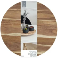 Cook Concept draaibaar serveer plateau - Acacia hout - D35 cm