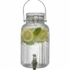 Cook Concept Drankdispenser met kraantje - 4.0L - glas - 30 cm