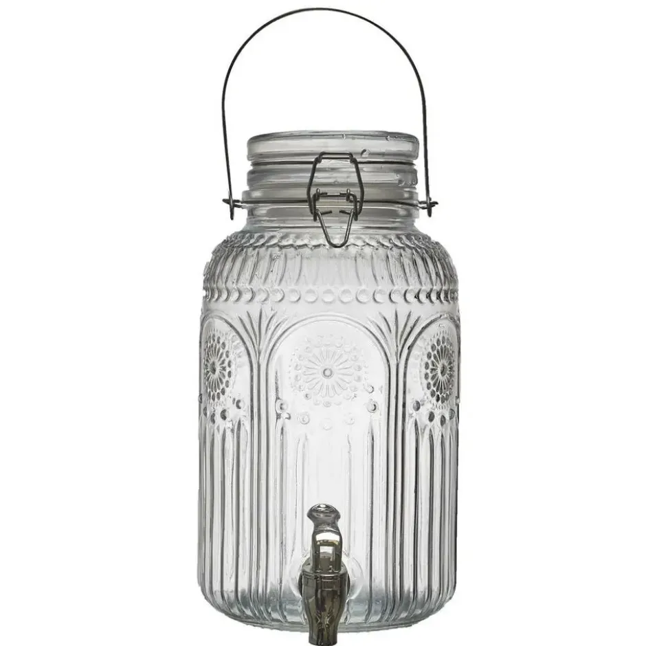 Cook Concept Drankdispenser met kraantje - 4.0L - glas - 30 cm