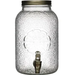 Cook Concept Drankdispenser met kraantje - 3.8L - glas - 26 cm
