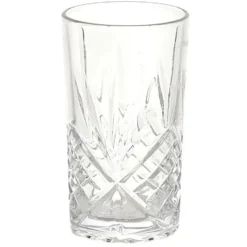 Cook Concept Drinkglazen - Luxe relief - glas - 4x stuks - 350ml
