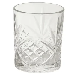 Cook Concept Drinkglazen - Luxe relief - glas - 4x stuks - 300ml